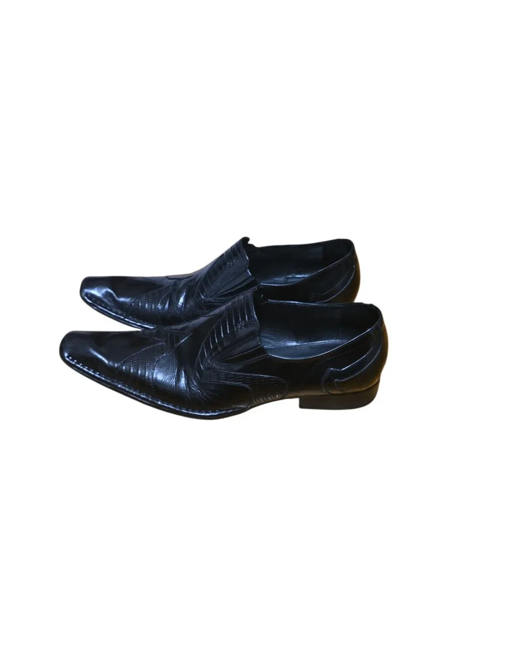 Men's Aldo Black Leather Slip-On Dress Shoes | Size 10